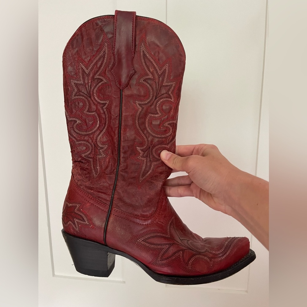 Red cowgirl boots from Corral Boots